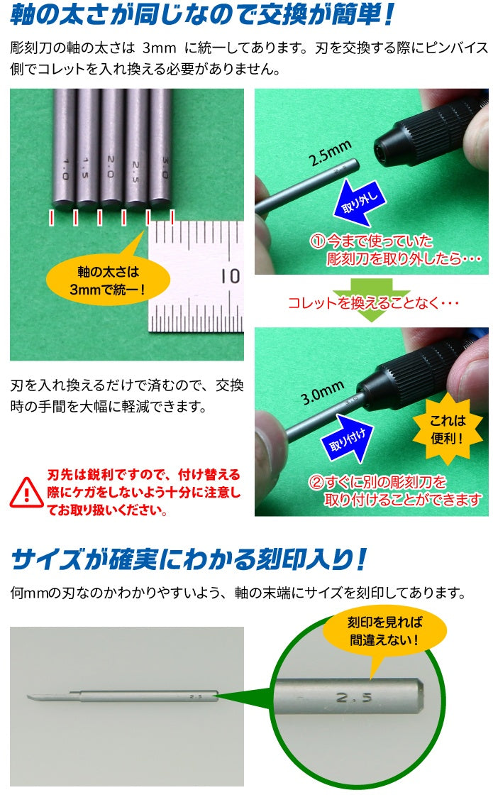 GodHand GodHand - Bit Blade set [Flat Blade]  (Set of 5)(4562349870547)