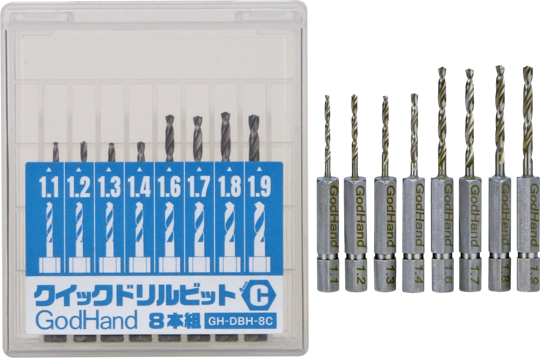 GodHand GodHand - Quick Attachable Drill Bit Set C