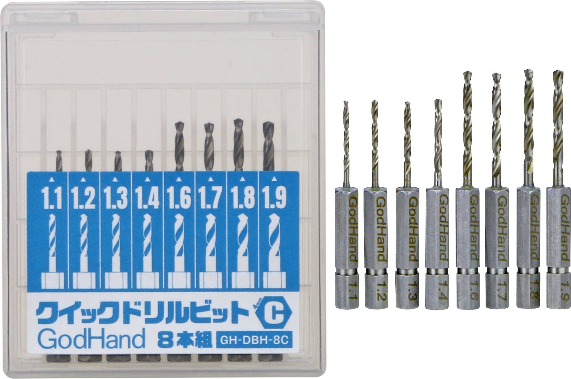 GodHand GodHand - Quick Attachable Drill Bit Set C(4562349870950) | 4562349870950