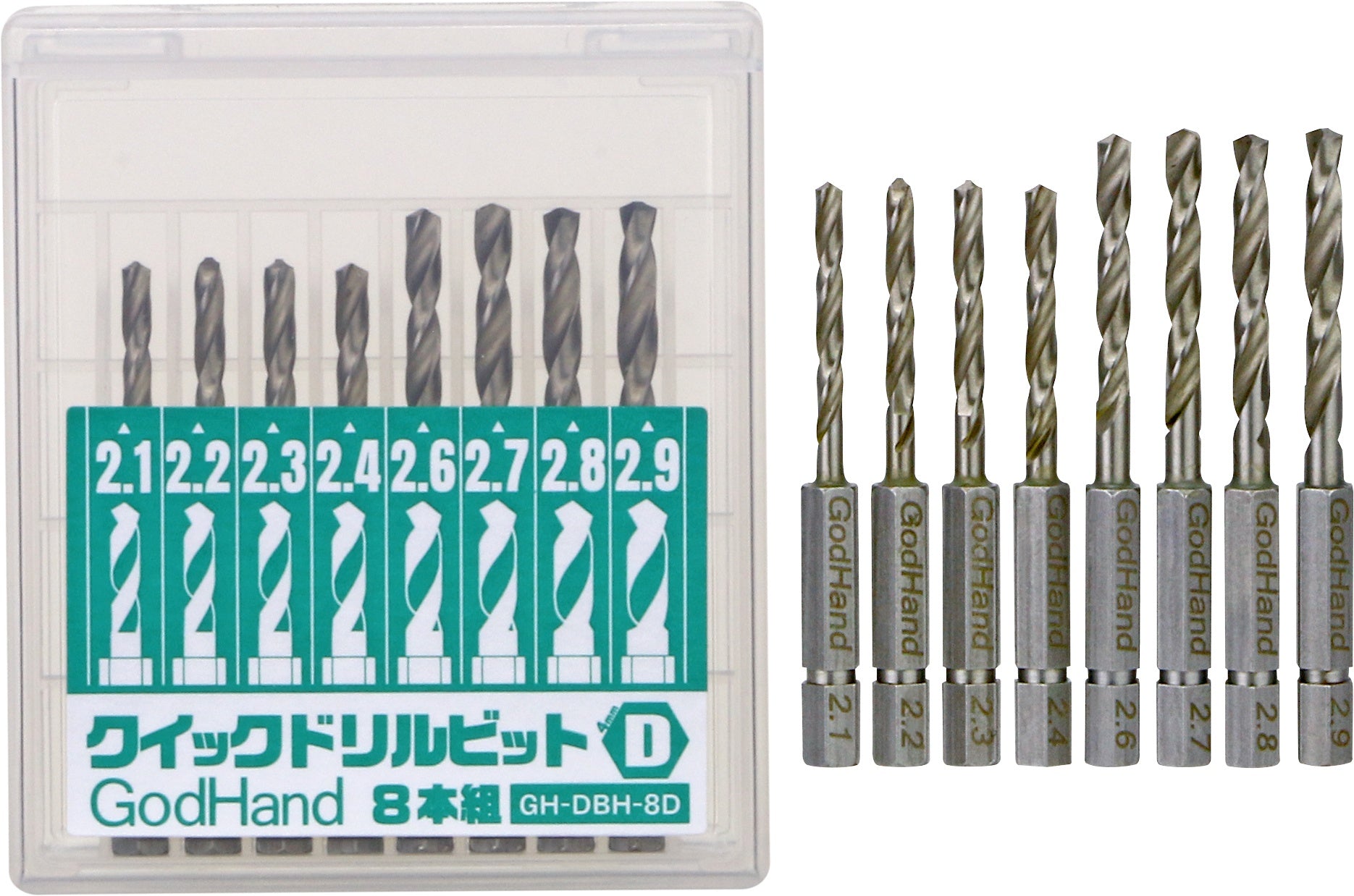 GodHand GodHand - Quick Attachable Drill Bit Set D