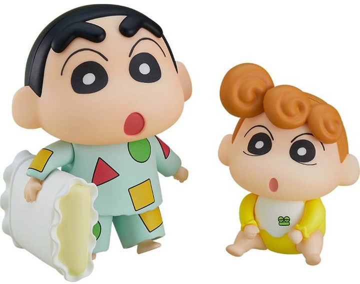 Crayon Shin-Chan Series Shinnosuke Nohara Pajama Ver. & Himawari Nendoroid | 4580590124059
