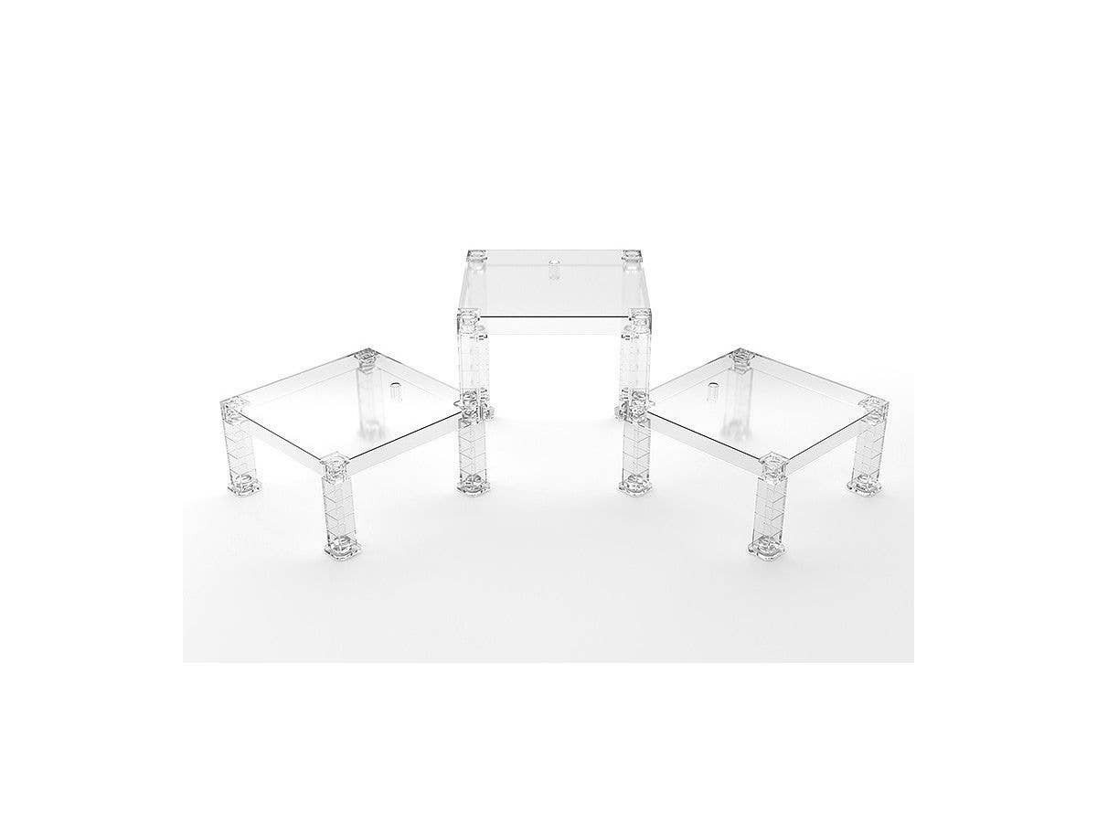 The Simple Stand: Build-On Type (Translucent), Set of 3 | 4580590158627