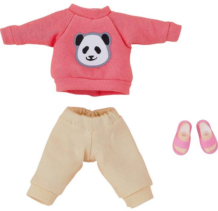 PLAMOD Nendoroid Doll Outfit Set: Sweatshirt and Sweatpants (Pink) | 4580590173651
