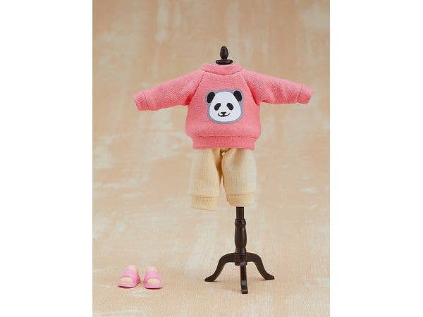 PLAMOD Nendoroid Doll Outfit Set: Sweatshirt and Sweatpants (Pink) | 4580590173651