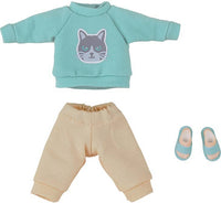 PLAMOD Nendoroid Doll Outfit Set: Sweatshirt and Sweatpants (Light Blue) | 4580590173668