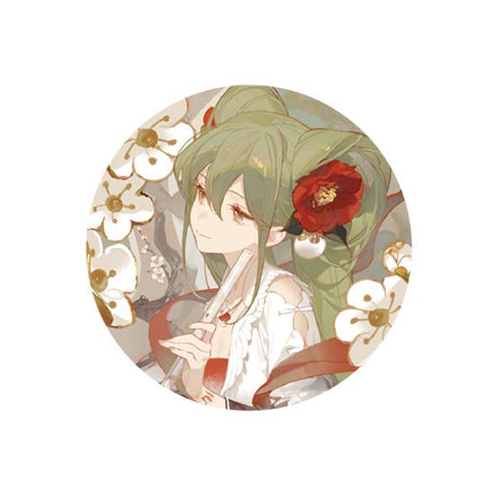 Hatsune Miku Pinback Button: Meihua Sannong Ver. | 4571697181359