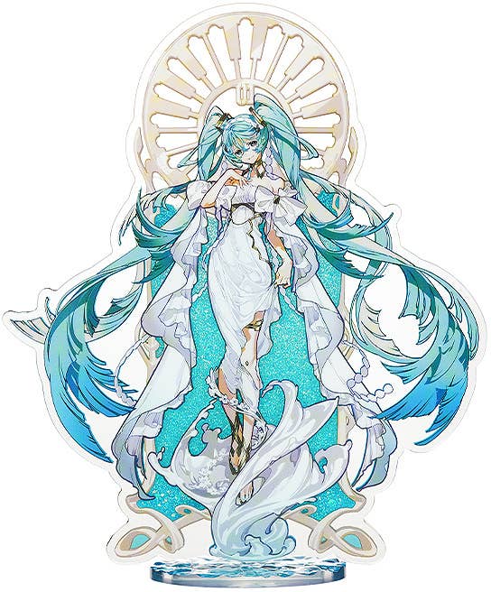 Hatsune Miku feat. Yoneyama Mai Glitter Acrylic Block | 4571697183827