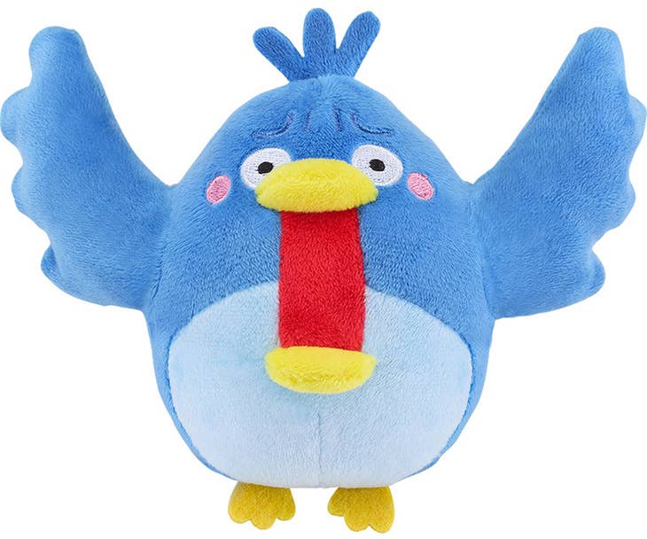 irasutoya Fired Blue Bird Plushie | 4580590186514