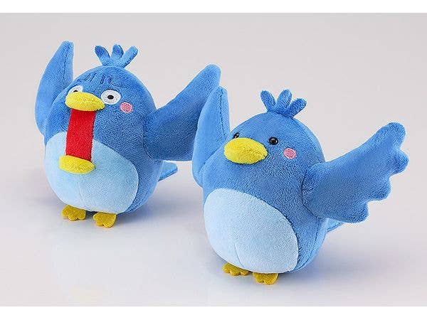 irasutoya Fired Blue Bird Plushie | 4580590186514