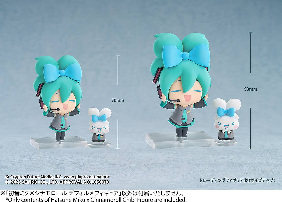 Hatsune Miku x Cinnamoroll Chibi Figure | 4580590190955