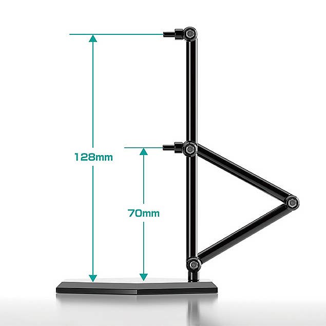 The Simple Stand x3 Black (for Figures & Models) Hex Type | 4580828662810