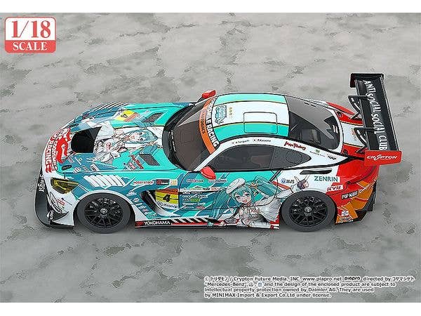 GOODSMILE RACING 1/18 Good Smile Hatsune Miku AMG 2023 Season Opening Ver. | 4580416947374