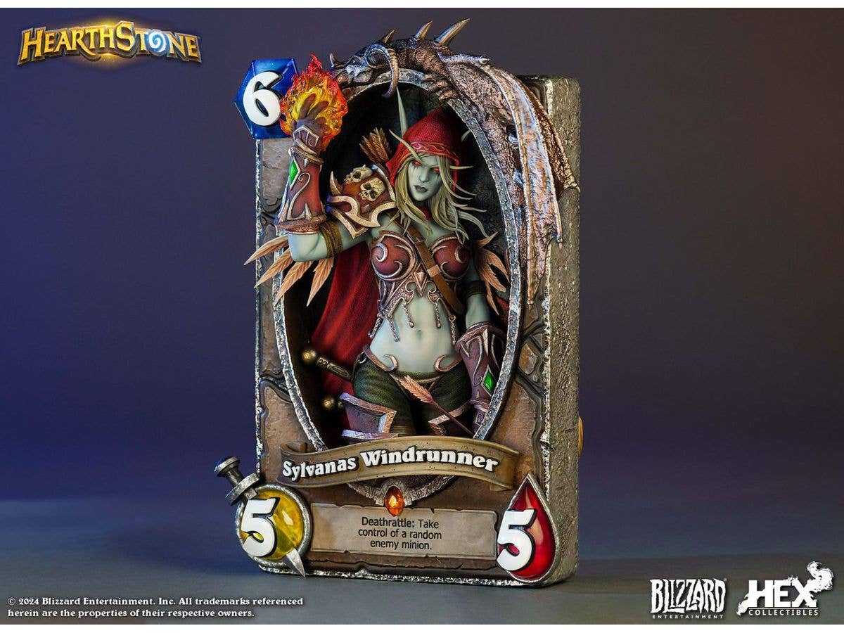 HEX Collectibles Blizzard Hearthstone® 10th Aniversary Sylvanas Windrunner 3D Art Frame | 6974281170278
