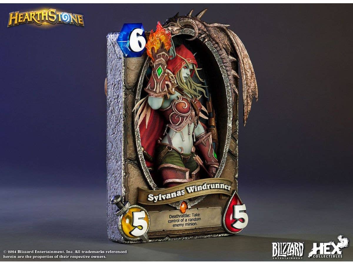 HEX Collectibles Blizzard Hearthstone® 10th Aniversary Sylvanas Windrunner 3D Art Frame | 6974281170278