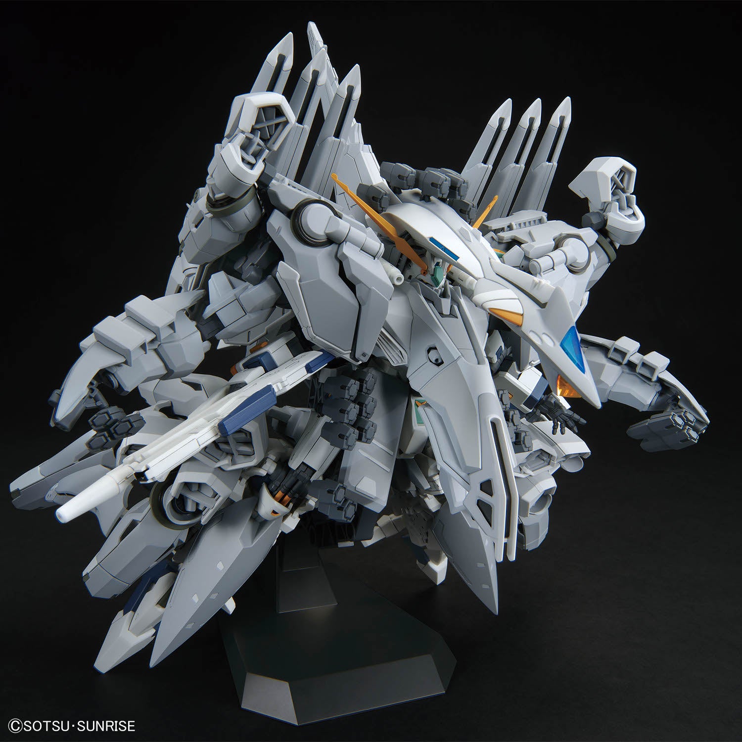 HG 1/144 Alyzeus in MS Form, alternate angle showing the rear binder array