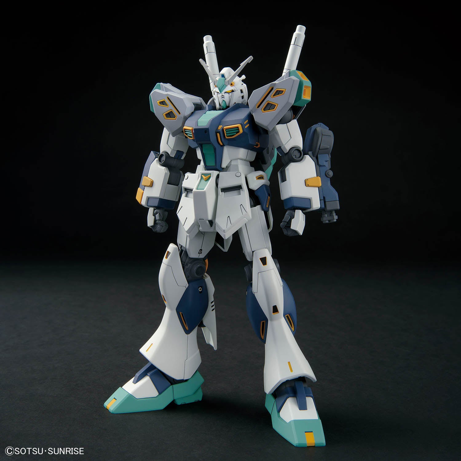 Mass Production Type Nu Gundam front view, included in the HG 1/144 Alyzeus kit