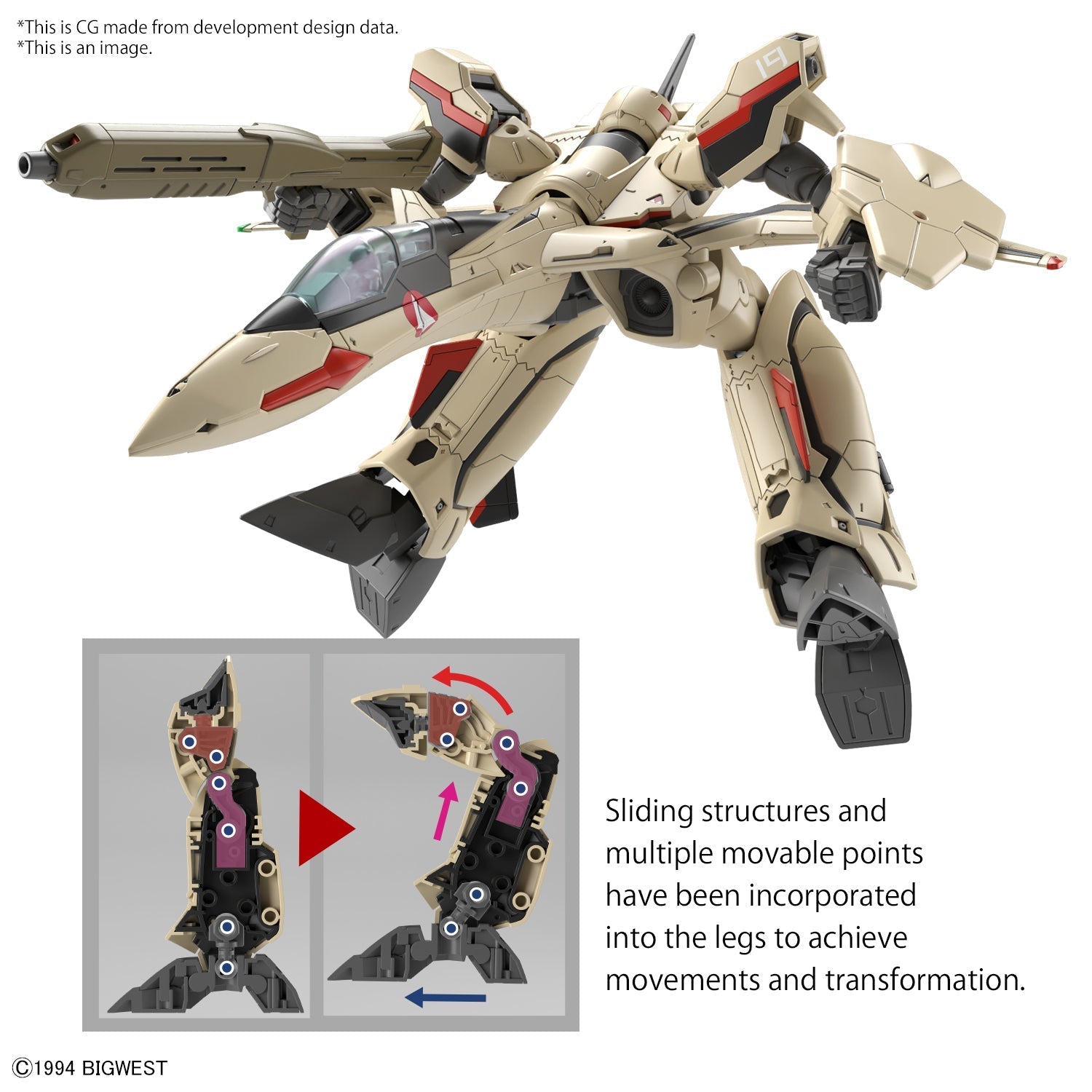 BANDAI HOBBY HG 1/100 YF-19(4573102642585)
