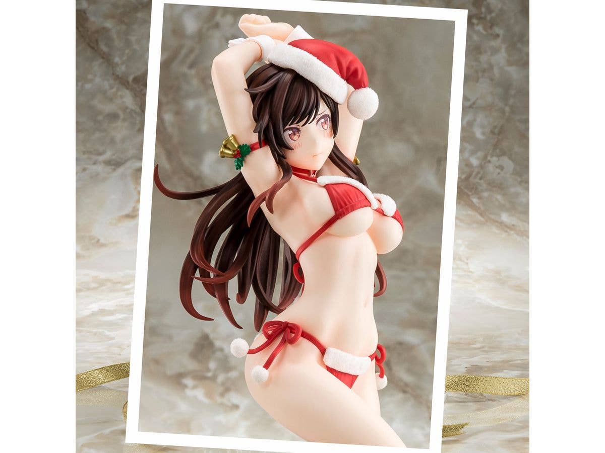 Hakoiri-musume 1/6 scaled pre-painted figure of "Rent-A-Girlfriend" MIZUHARA Chizuru in a Santa Claus bikini de fluffy figure 2nd Xmas | 4570000500108