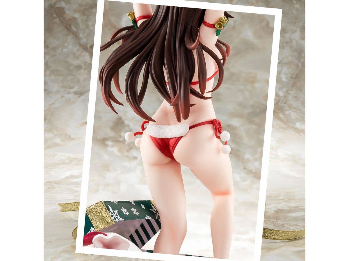 Hakoiri-musume 1/6 scaled pre-painted figure of "Rent-A-Girlfriend" MIZUHARA Chizuru in a Santa Claus bikini de fluffy figure 2nd Xmas | 4570000500108