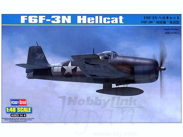 Hobby Boss 1/48 F6F-3N Hellcat | 6939319203403
