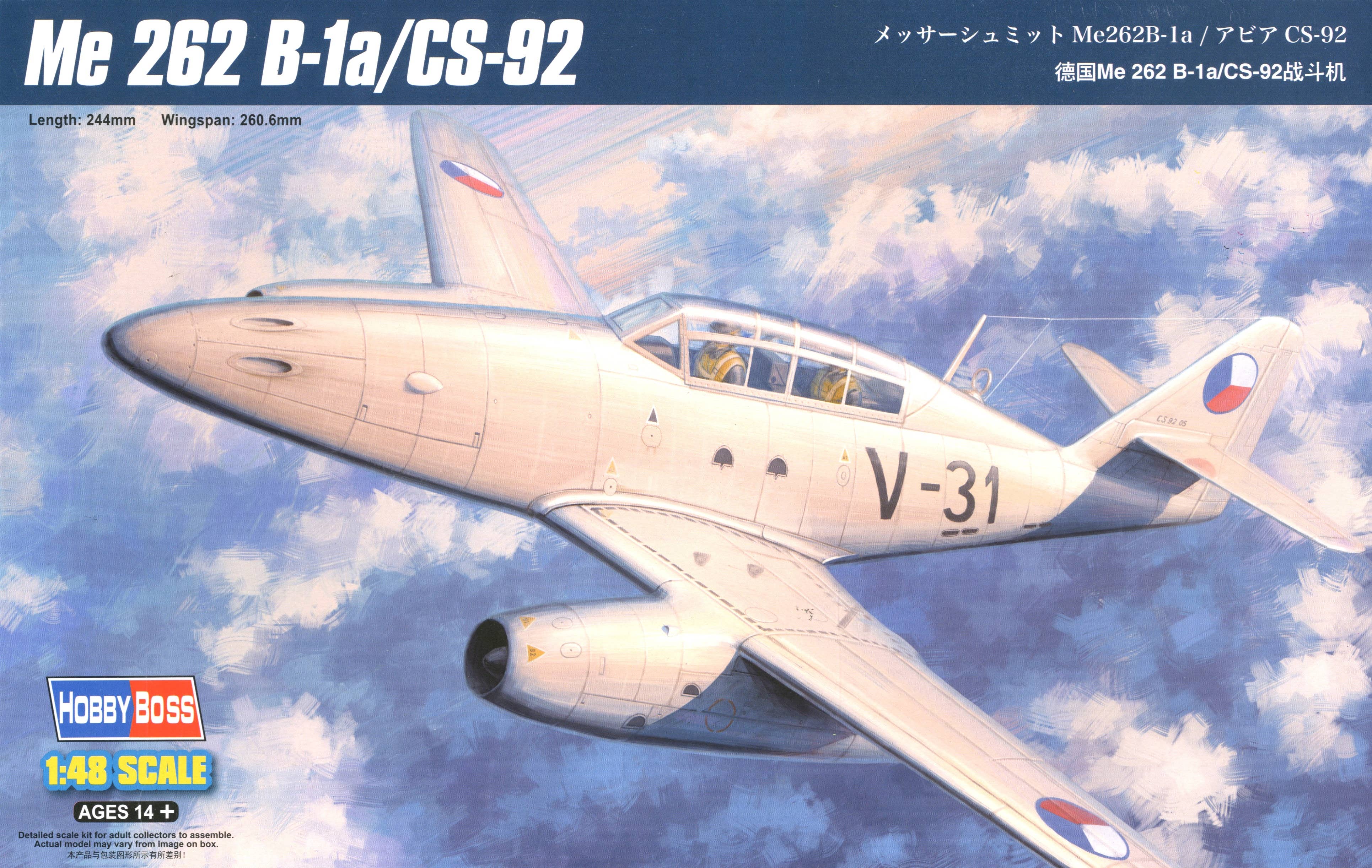 Hobby Boss 1/48 Me 262 B-1a/CS-92 | 6939319203809
