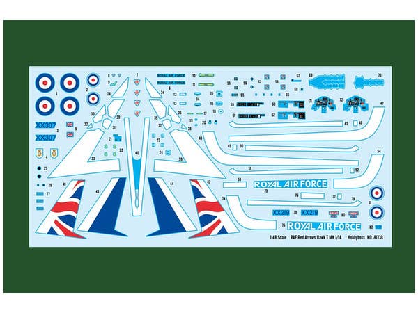 Hobby Boss 1/48 RAF Red Arrows Hawk T MK.1/1A | 6939319217387