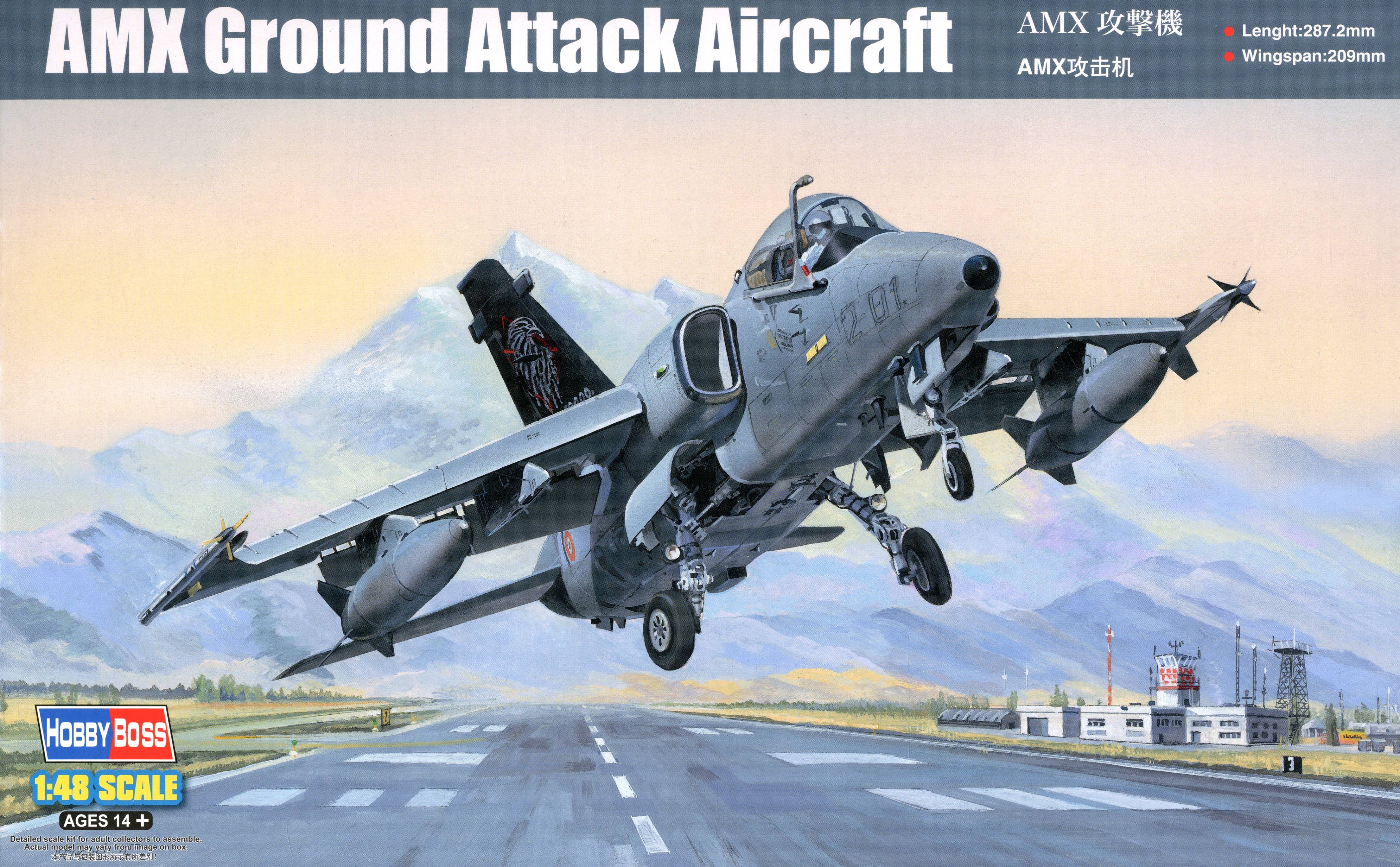 Hobby Boss 1/48 A-11A Ghibli AMX Ground Attack Aircraft | 6939319217417