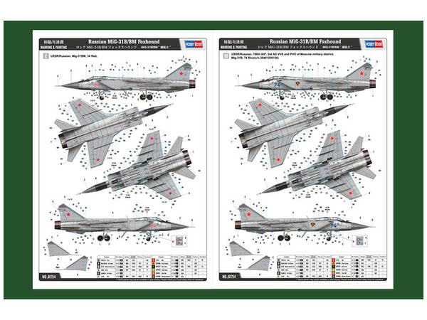 Hobby Boss 1/48 Russian MiG-31B/BM Foxhound | 6939319217547