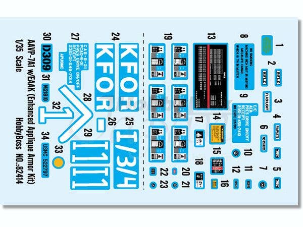 Hobby Boss 1/35 AAVP-7A1 w/ EAAK (Enhanced Applique Armor Kit) | 6939319224149