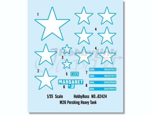 Hobby Boss 1/35 M26 Pershing Heavy Tank | 6939319224248