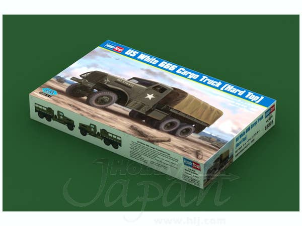 Hobby Boss 1/35 US White 666 Cargo Truck (Hard Top) | 6939319238016