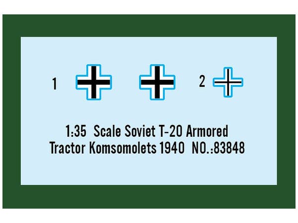Hobby Boss 1/35 Soviet T-20 Armored Tractor Komsomolets 1940 | 6939319238481