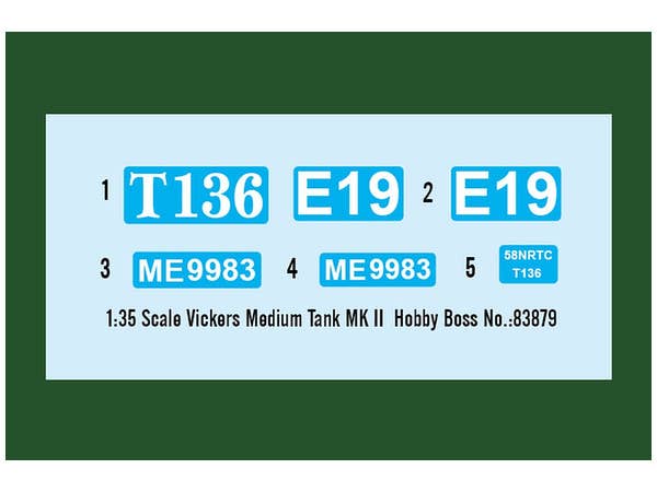 Hobby Boss 1/35 Vickers Medium Tank MK.II | 6939319238795