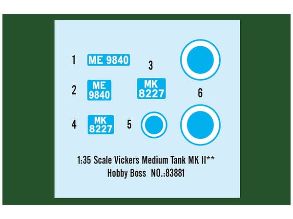 Hobby Boss 1/35 Vickers Medium Tank MK.II** | 6939319238818
