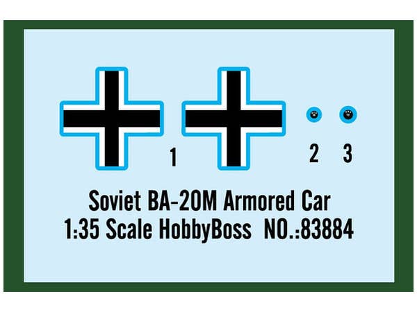 Hobby Boss 1/35 Soviet BA-20M Armored Car | 6939319238849