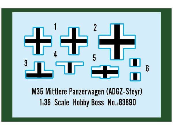 Hobby Boss 1/35 M35 Mittlere Panzerwagen (ADGZ-Steyr) | 6939319238900