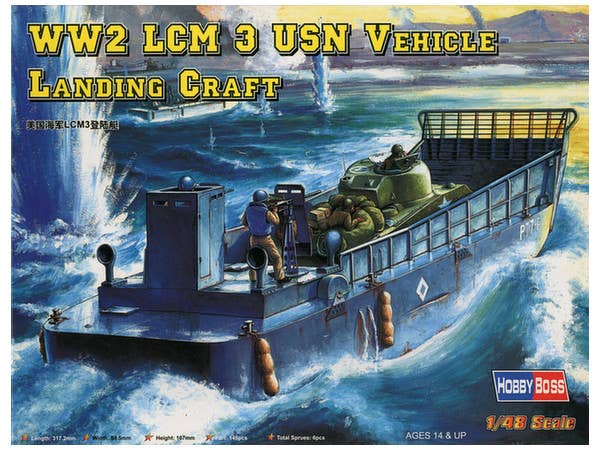 Hobby Boss 1/48 LCM-3 USN Vehicle Landing Craft | 6939319248176