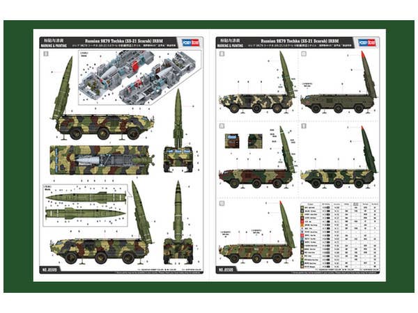Hobby Boss 1/35 Russian 9K79 Tochka (SS-21 Scarab) IRBM | 6939319255099
