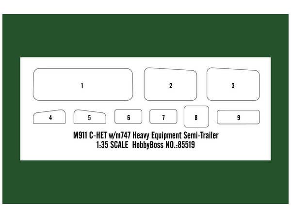 Hobby Boss 1/35 M911 C-HET w/ M747 Heavy Equipment Semi-Trailer | 6939319255198