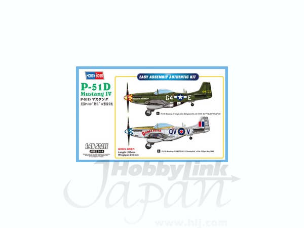 Hobby Boss 1/48 P-51D Mustang IV Fighter | 6939319258021