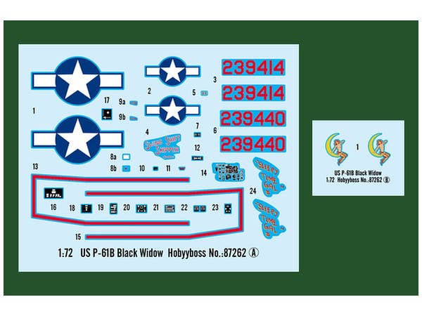 Hobby Boss 1/72 US P-61B Black Widow | 6939319272621