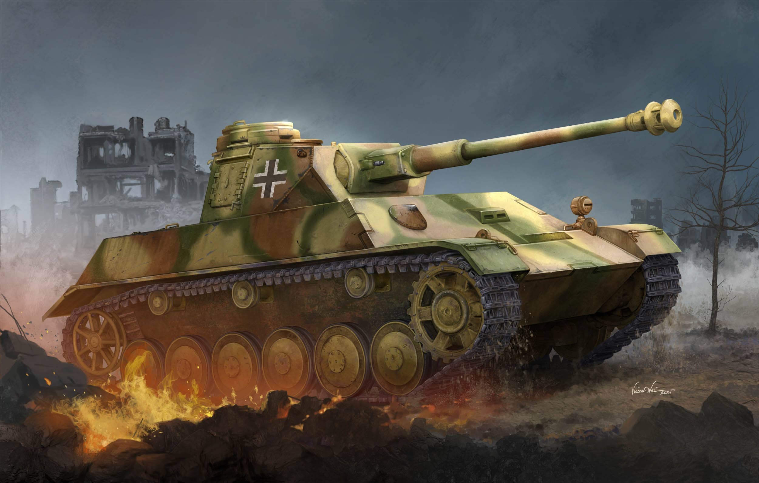 Hobby Boss 1/35 German Pz.Kpfw.III/IV auf Einheitsfahrgestell (Small Turret) | 6939319201515