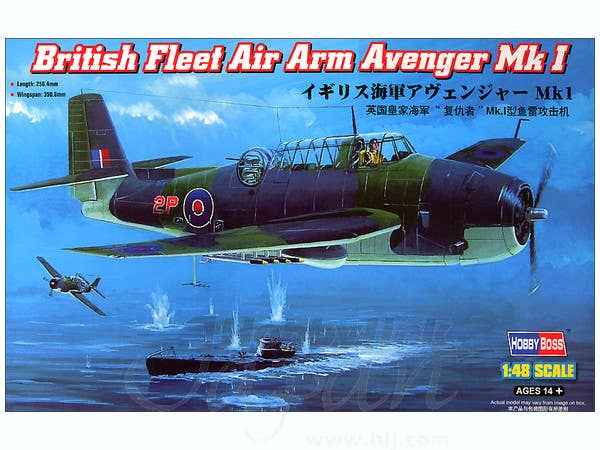 Hobby Boss 1/48 British Fleet Air Arm Avenger Mk 1 | 6939319203311