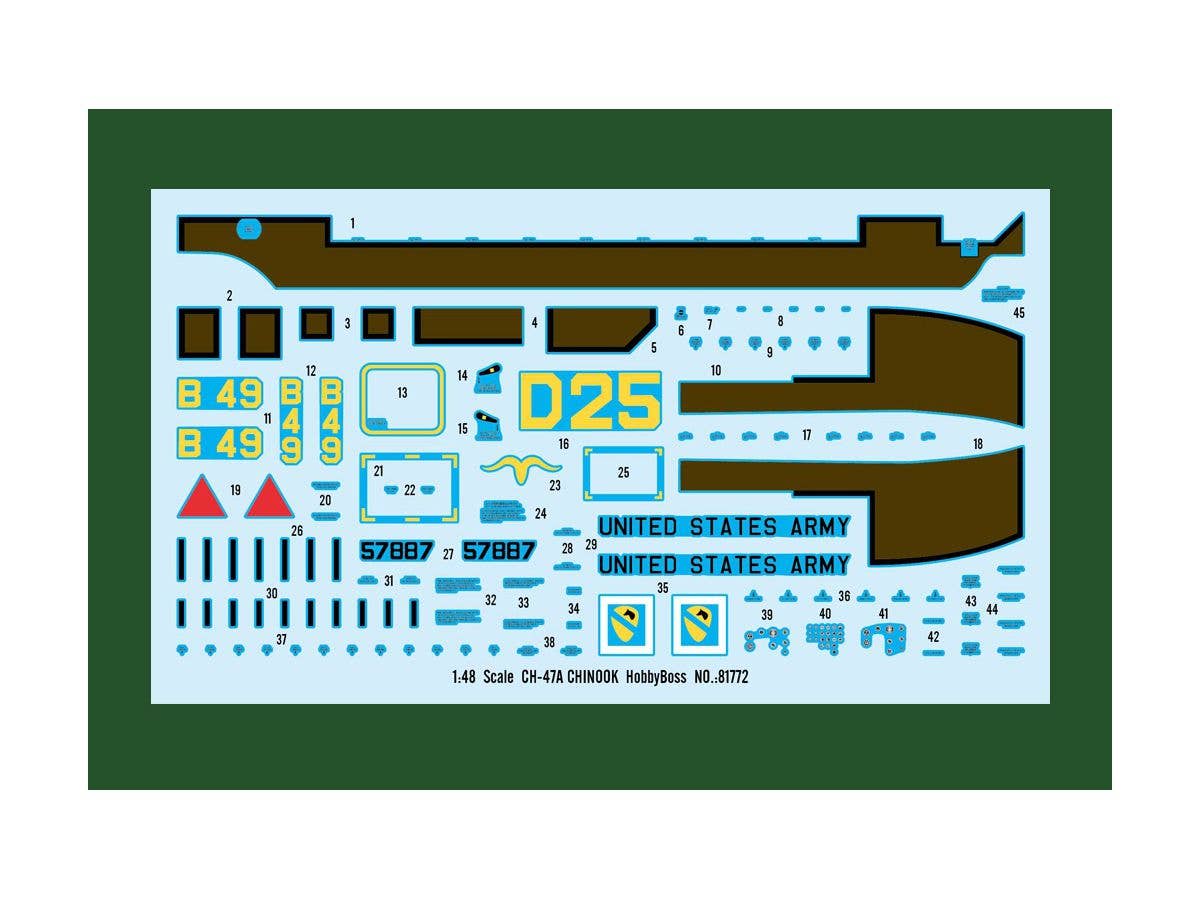 Hobby Boss 1/48 CH-47A Chinook | 6939319217721