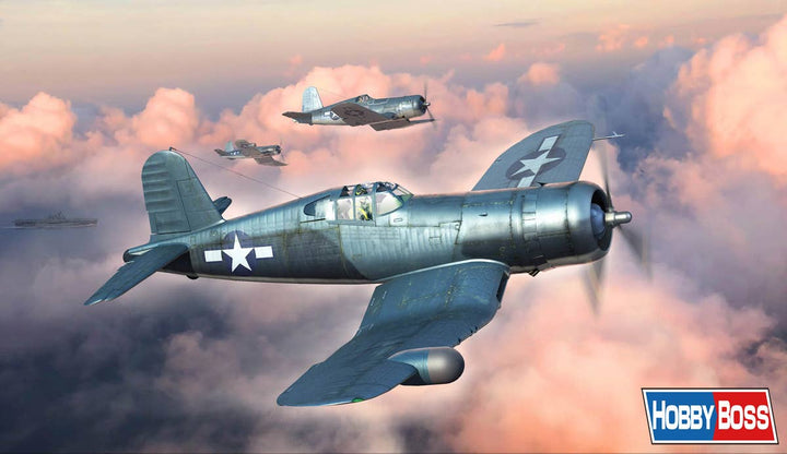 Hobby Boss 1/48 Vought F4U-1A/2 Corsair (2 in 1) US Carrier-based Fighter | 6939319217882