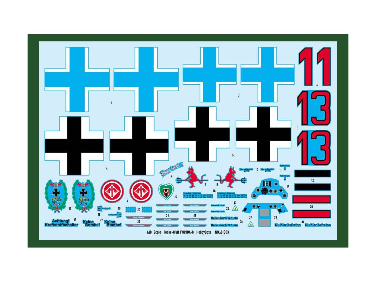 Hobby Boss 1/18 Focke-Wulf FW 190A-8 | 6939319218032