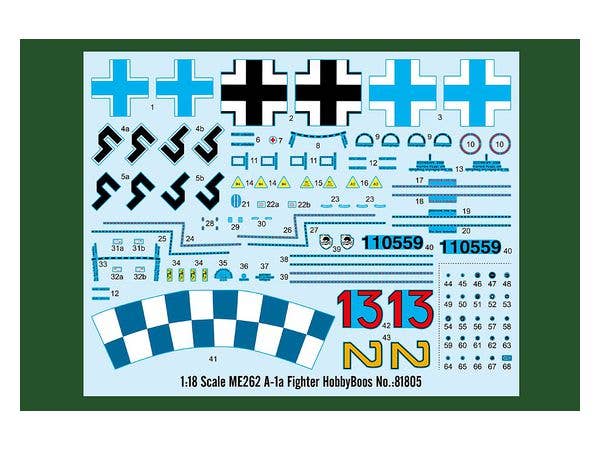 Hobby Boss 1/18 ME262 A-1a Fighter | 6939319218056