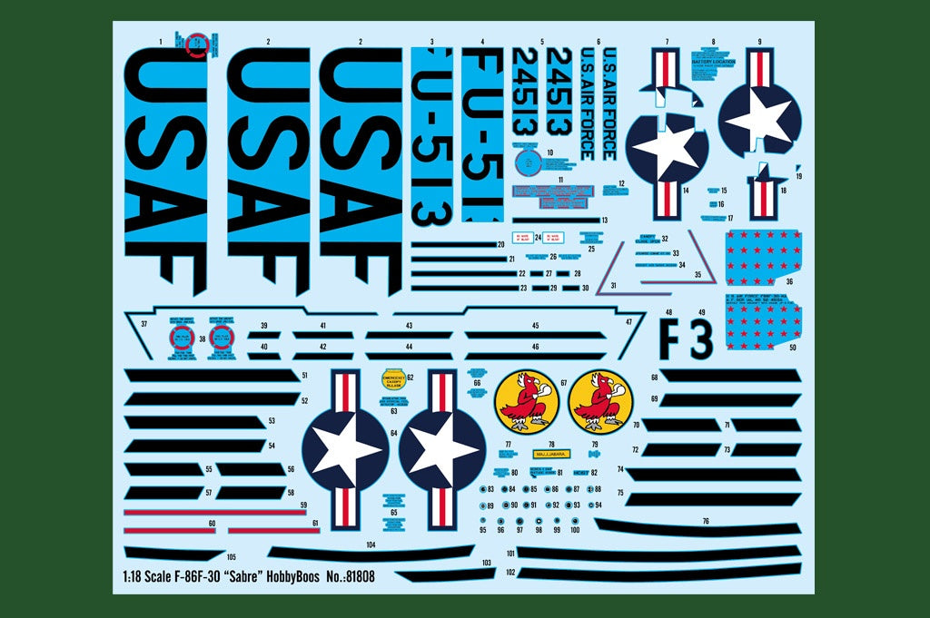 Hobby Boss 1/18 F-86F-30 'Sabre' | 6939319218087