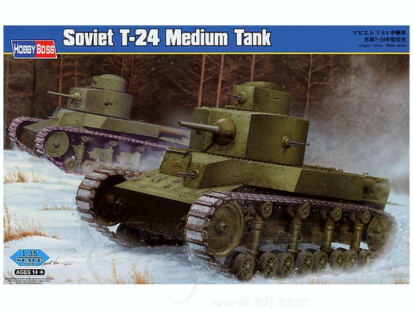 Hobby Boss 1/35 Soviet T-24 Medium Tank | 6939319224934