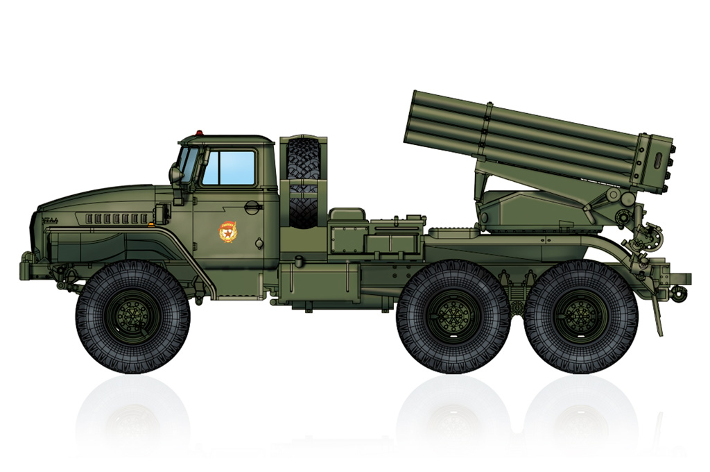 Hobby Boss 1/72 Russian BM-21 Grad Multiple Rocket Launcher | 6939319229311